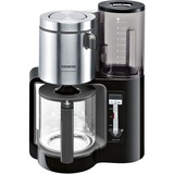 Siemens TC86303 kaffemaskine Dråbe kaffemaskine 1,25 L, Filter maskine Sort/antracit, Dråbe kaffemaskine, 1,25 L, 1160 W, Anthracit, Sølv
