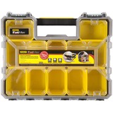 Stanley 1-97-518 værktøjskasse og kasse Æske med små dele Plast Sort, Transparent, Gul Sort/gennemsigtig, Æske med små dele, Plast, Sort, Transparent, Gul, Hængsel, 446 mm, 357 mm