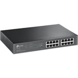 TP-Link TL-SG1016PE Administreret L2 Gigabit Ethernet (10/100/1000) Strøm over Ethernet (PoE) 1U Sort, Switch Sort, Administreret, L2, Gigabit Ethernet (10/100/1000), Strøm over Ethernet (PoE), Stativ-montering, 1U