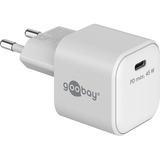 goobay 45 W USB-C PD GaN Nano hurtigoplader Hvid