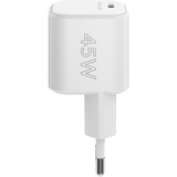 goobay 45 W USB-C PD GaN Nano hurtigoplader Hvid