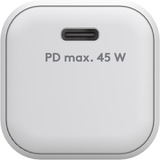 goobay 45 W USB-C PD GaN Nano hurtigoplader Hvid