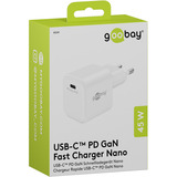 goobay 45 W USB-C PD GaN Nano hurtigoplader Hvid