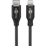 goobay Apple Lightning / USB-C PD opladningssæt 30 watt, Oplader Sort