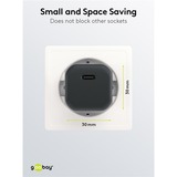 goobay Apple Lightning / USB-C PD opladningssæt 30 watt, Oplader Sort