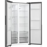 gorenje HZF55082 NRS917E41X G400, Side-by-side rustfrit stål, Amerikansk dør, Glas, 544 L, SN-N, C, 39 dB