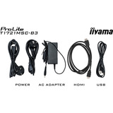 iiyama ProLite T1721MSC-B3, LED-skærm Sort (mat)