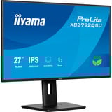 iiyama ProLite XB2792QSU-B1 computerskærm 68,6 cm (27") 2560 x 1440 pixel Quad HD LED Sort, LED-skærm Sort (mat), 68,6 cm (27"), 2560 x 1440 pixel, Quad HD, LED, 3 ms, Sort