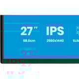 iiyama ProLite XB2792QSU-B1 computerskærm 68,6 cm (27") 2560 x 1440 pixel Quad HD LED Sort, LED-skærm Sort (mat), 68,6 cm (27"), 2560 x 1440 pixel, Quad HD, LED, 3 ms, Sort