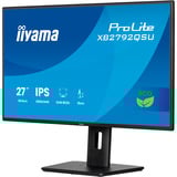 iiyama ProLite XB2792QSU-B1 computerskærm 68,6 cm (27") 2560 x 1440 pixel Quad HD Sort, LED-skærm Sort (mat), 68,6 cm (27"), 2560 x 1440 pixel, Quad HD, 3 ms, Sort