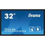 iiyama TF3239AS-B1AG computerskærm 80 cm (31.5") 1920 x 1080 pixel Fuld HD LED Berøringsskærm Sort, Offentlig visning Sort (mat), 80 cm (31.5"), 1920 x 1080 pixel, Fuld HD, LED, 8 ms, Sort