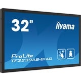 TF3239AS-B1AG skilte display Digital fladpaneldisplay 80 cm (31.5") LED 500 cd/m² Fuld HD Sort Berøringsskærm Indbygget processer Android 24/7, Offentlig visning