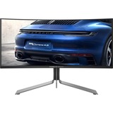 AOC Porsche PD34 computerskærm 86,4 cm (34") 3440 x 1440 pixel Wide Quad HD QD-OLED Sort, Gaming Skærm Sort (mat)/Sølv, 86,4 cm (34"), 3440 x 1440 pixel, Wide Quad HD, QD-OLED, 0,03 ms, Sort