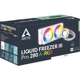 ARCTIC Liquid Freezer III Pro 280 A-RGB (White) Processor Alt-i-en væskekøler 12 cm Hvid 1 stk, Vandkøling Hvid, Alt-i-en væskekøler, 12 cm, 186 m³/t, Hvid