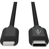 Ansmann USB 2.0 adapterkabel, USB-C stik > Lightning stik Sort