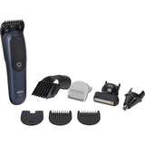 Braun AIO7540 Sort, Blå 14 Lithium-Ion (Li-Ion), Hår Trimmer mørkeblå/Sort, Sort, Blå, 0,5 mm, 2,1 cm, Universel, Batteri, 120 min.