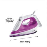 Braun TexStyle 5 SI 5225 PU, Dampstrygejern Violet/Hvid