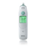 Braun ThermoScan 6 Kontakttemperatur Hvid Øre Knapper, Feber termometer Hvid, Kontakttemperatur, Hvid, Øre, Knapper, °C, LCD