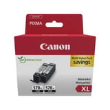 Canon 0318C010 blækpatron 2 stk Original Højt (XL) udbytte Sort Højt (XL) udbytte, Sort, 2 stk, Dobbelt pakke