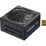 Chieftec Vega PPG-750-C enhed til strømforsyning 750 W 20+4 pin ATX ATX Sort, PC strømforsyning 750 W, 100 - 240 V, 50/60 Hz, Aktiv, 100 W, 100 W