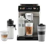 DeLonghi ECAM450.86.T, Kaffe/Espresso Automat Titanium/Sort