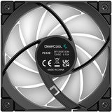 DeepCool FC120-3 IN 1 Computerkabinet Ventilator 12 cm Sort, Grå 3 stk, Sag fan Sort/gennemsigtig, Ventilator, 12 cm, 500 rpm, 1800 rpm, 28 dB, 61,91 kubikfod/min.