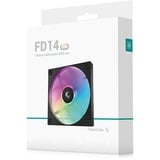 DeepCool FD14 ARGB 140x140x25, Sag fan Sort