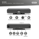 Digitus 4K Alt-i-en Video Bar Pro, Konferencesystem Sort