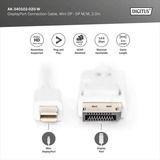 Digitus AK-340102-020-W, Kabel Hvid
