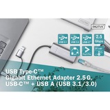 Digitus DN-3028 kabel kønsskifter USB-C USB 3.1 RJ-45 Grå, Adapter grå, USB-C USB 3.1, RJ-45, Grå