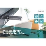 Digitus DS-55318, HDMI-udvidelse forlænger Sort/Sølv