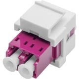 Digitus LWL kobling, duplex, LC > LC stik, multimode OM4 Violet