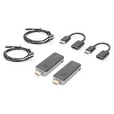 Digitus Trådløs Video Extender HDMI > HDMI, 50 Meter, HDMI-udvidelse forlænger Sort/Sølv