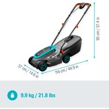 GARDENA Batteridrevet plæneklipper PowerMax 32/18V P4A solo, 18Volt Sort/grå