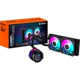 GIGABYTE AORUS WATERFORCE X II 240 Processor Alt-i-en væskekøler 12 cm Sort, Vandkøling Sort, Alt-i-en væskekøler, 12 cm, Sort