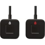 Kensington VeriMark skrivebord fingeraftryksnøgle, Sikkerhed Sort, 29 mm, 29 mm, 15 mm, 5,7 g, 140 g, 130 mm