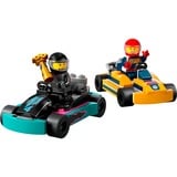LEGO City Gokarts og racerkørere, Bygge legetøj Byggesæt, 5 År, Plast, 99 stk, 130 g