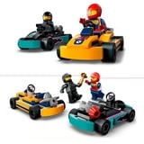 LEGO City Gokarts og racerkørere, Bygge legetøj Byggesæt, 5 År, Plast, 99 stk, 130 g