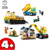 LEGO Entreprenørmaskiner og nedrivningskran, Bygge legetøj Byggesæt, 4 År, Plast, 235 stk, 1 kg