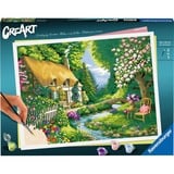 Ravensburger CreArt - Landhus ved floden, Maling 