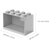 Room Copenhagen LEGO Regal Brick Shelf 8+4, Set, Hylde Lys grå