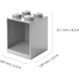 Room Copenhagen LEGO Regal Brick Shelf 8+4, Set, Hylde Lys grå