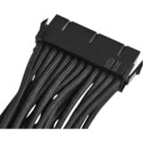 SilverStone 24pin -24pin, 0.3m 0,3 m, Forlængerledning Sort, 0.3m, 0,3 m, ATX (24-pin), ATX (24-pin), Hanstik, Hunstik, Sort, Lite detail