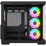 Thermaltake CA-1Z2-00M1WN-WS, Towerkabinet Sort/træ