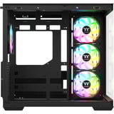 Thermaltake CA-1Z2-00M1WN-WS, Towerkabinet Sort/træ