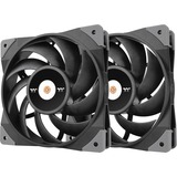 Thermaltake TOUGHFAN 14 Computerkabinet Ventilator 14 cm Sort 2 stk, Sag fan Sort, Ventilator, 14 cm, 500 rpm, 2000 rpm, 33,2 dB, 119,1 kubikfod/min.