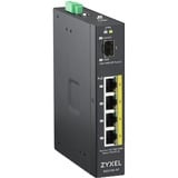 Zyxel RGS100-5P Ikke administreret L2 Gigabit Ethernet (10/100/1000) Strøm over Ethernet (PoE) Sort, Switch Ikke administreret, L2, Gigabit Ethernet (10/100/1000), Strøm over Ethernet (PoE), Stativ-montering, Kan monteres på væggen