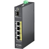 Zyxel RGS100-5P Ikke administreret L2 Gigabit Ethernet (10/100/1000) Strøm over Ethernet (PoE) Sort, Switch Ikke administreret, L2, Gigabit Ethernet (10/100/1000), Strøm over Ethernet (PoE), Stativ-montering, Kan monteres på væggen
