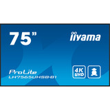 iiyama LH7565UHSB-B1, Offentlig visning Sort
