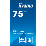 iiyama LH7565UHSB-B1, Offentlig visning Sort